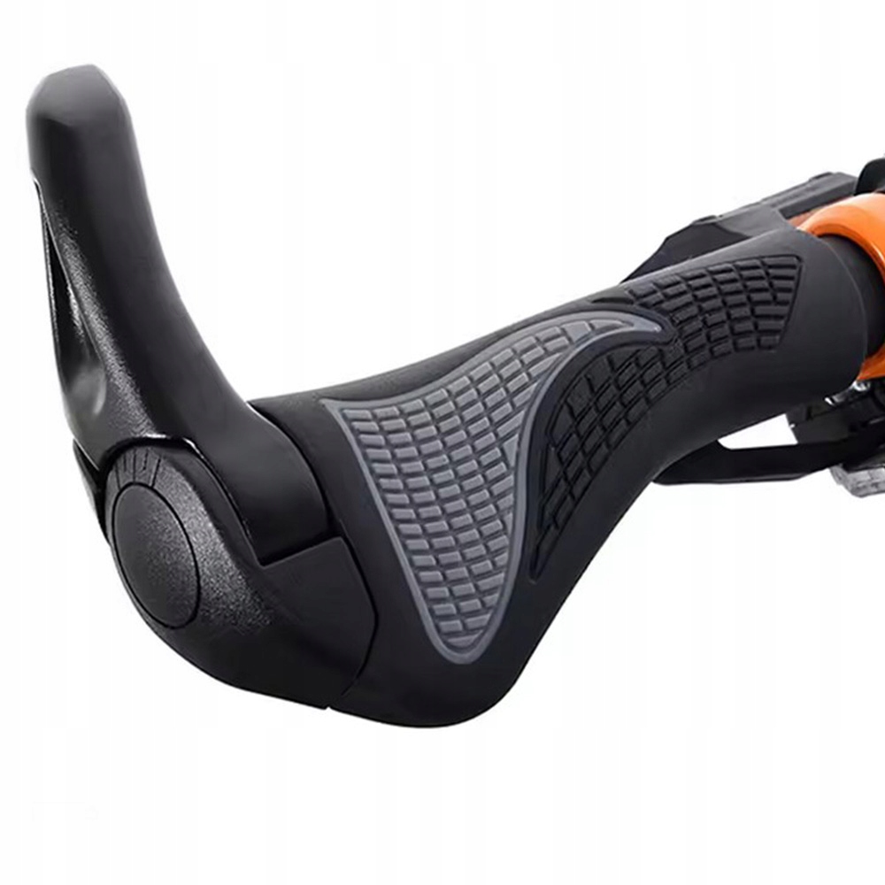 SKRĘCANE CHWYTY KIEROWNICY GRIPY ROWEROWE CZARNE ANTYPOŚLIZGOWE RĄCZKI ROGI Model 6001885