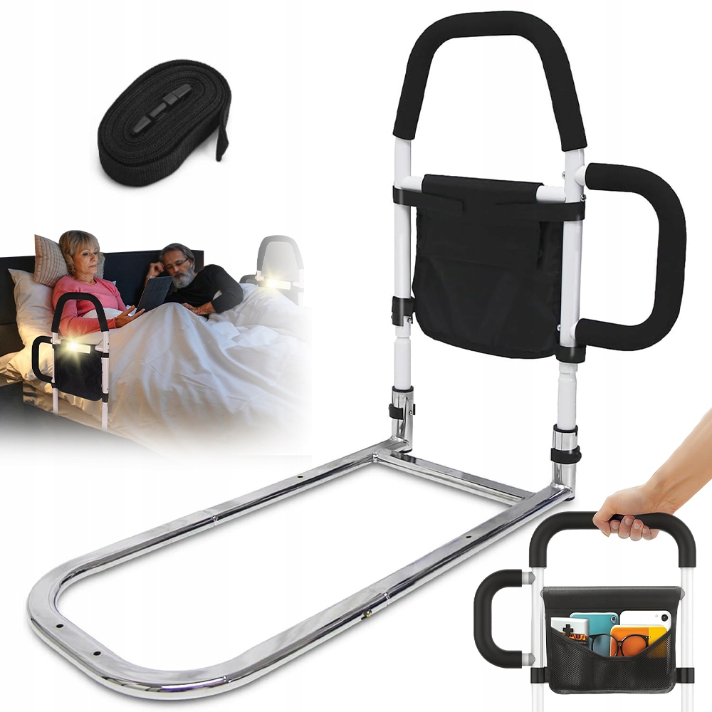 Uchwyt Poręcz Rączka Barierka Do Wstawania Z Łóżka Regulowana Wysokość