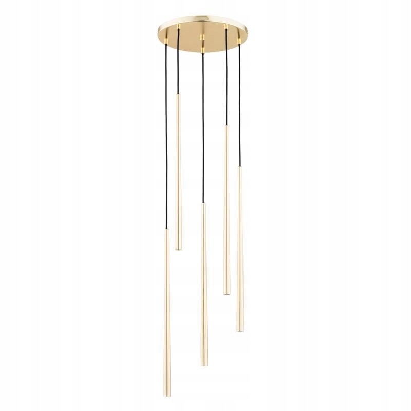 Alfa Závesná lampa Carmen zlatá 5xG9 tuby 120 cm IP20