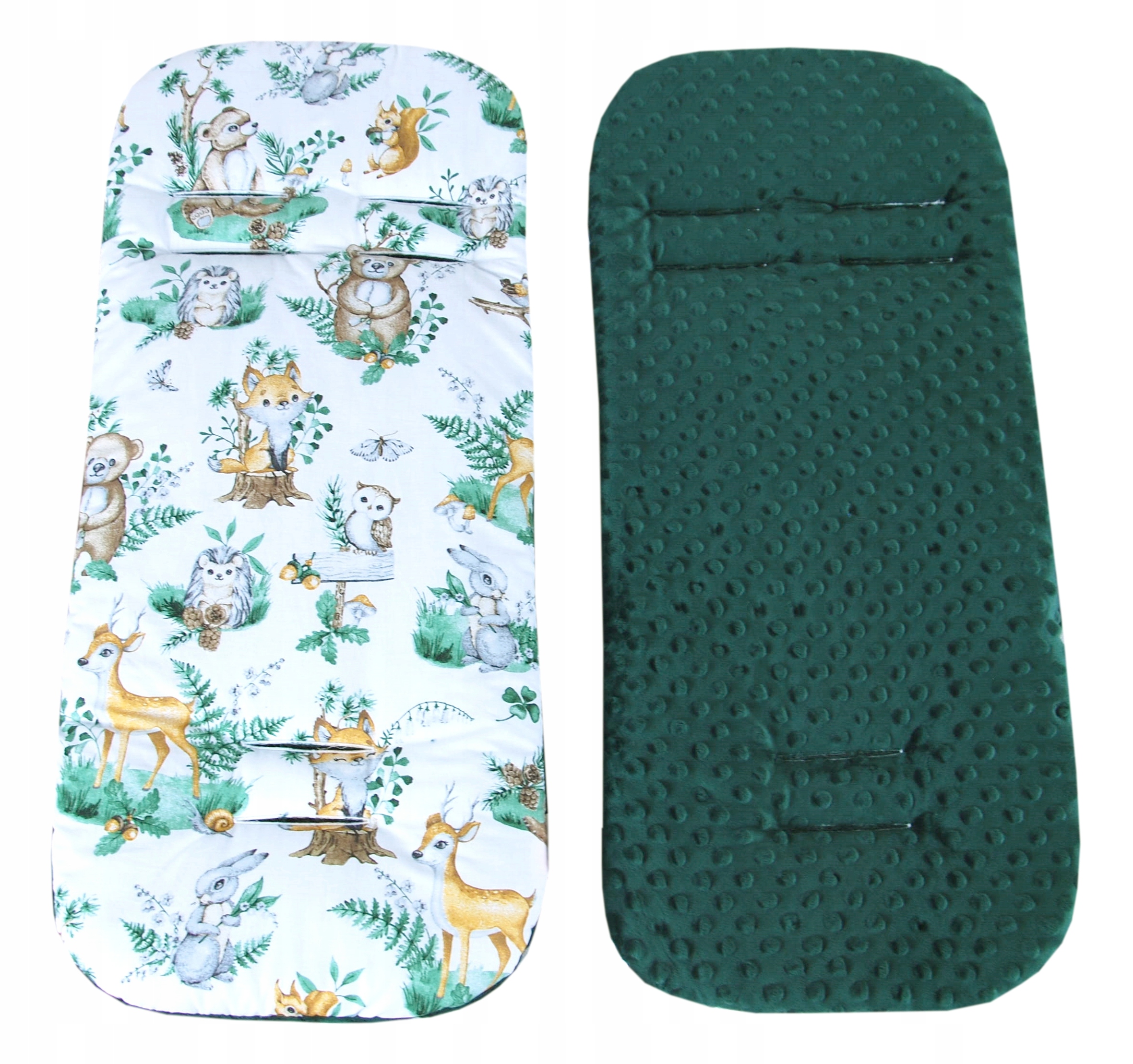 WKŁADKA MATERACYK DO WÓZKA SPACERÓWKI SPACEROWEGO MINKY BAWEŁNA DWUSTRONNA