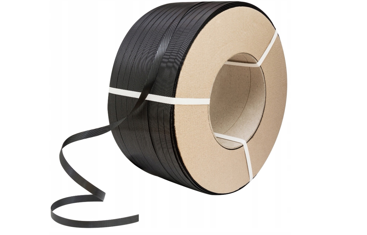 12mm CZARNA TAŚMA PP BANDOWNICA DO SPINANIA PALET ZESTAW Marka Rajpak