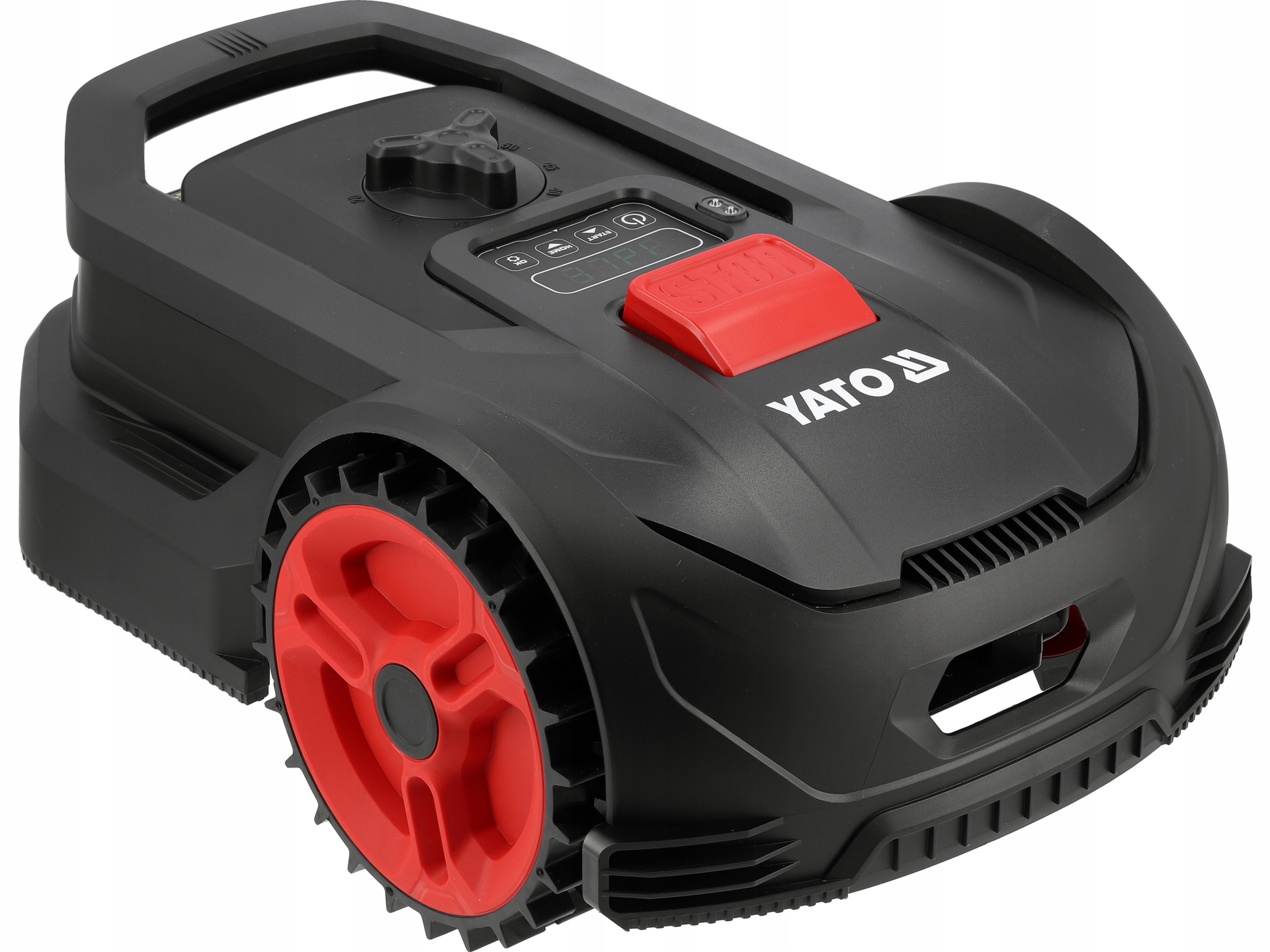 Роботизована газонокосарка YATO для скошування площею до 300 м², автоматична акумуляторна, 20 В, 2,0 Аг, бренд Yato