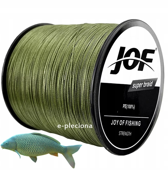 plecionka Jof X8 1000 m 0,28 mm army green 8 splotowa karp sandacz