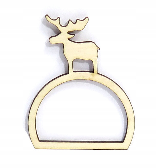 

Obrączka Na Serwetki Drewniana Świąteczna MC31