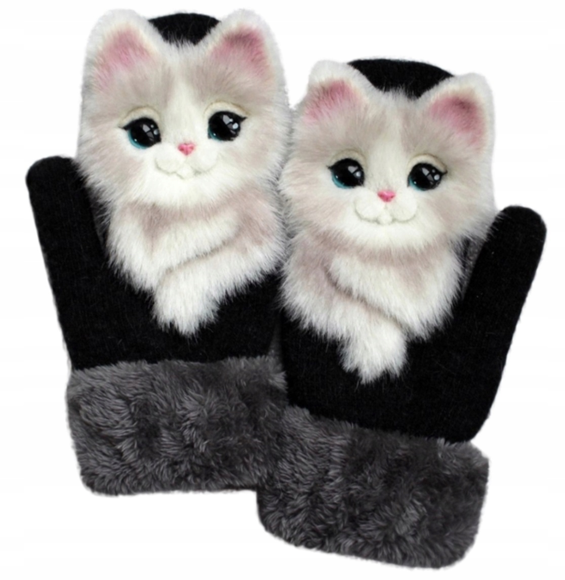 Rukavice Zvířata Nejkrásnější Ručně Vyrobené Teplé Kočka Kotě