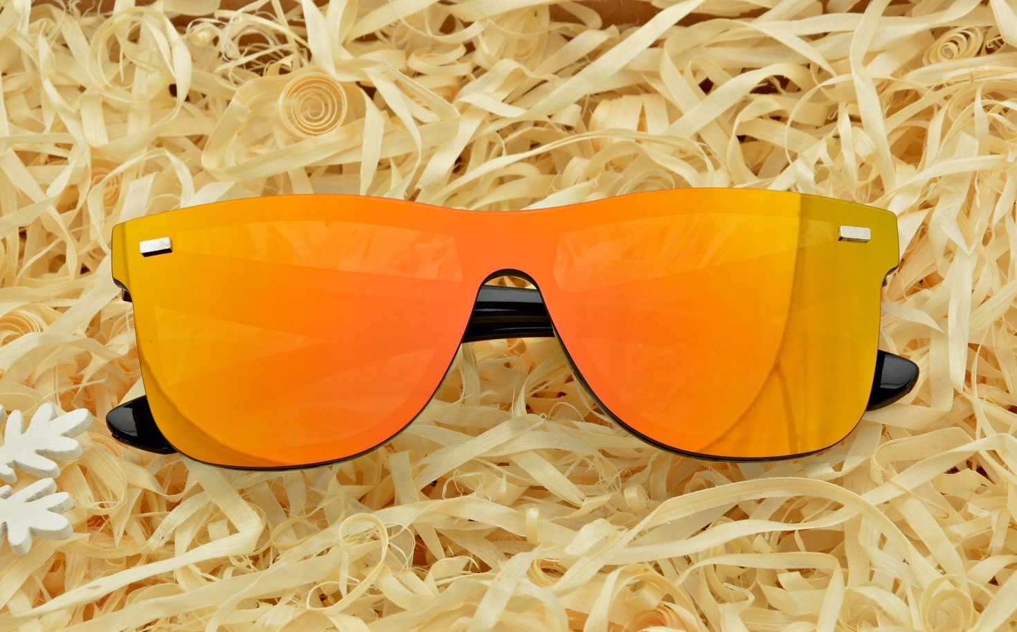 OKULARY PEŁNE Nerd Lustra PRZECIWSŁONECZNE Kolor soczewek żółte i pomarańczowe