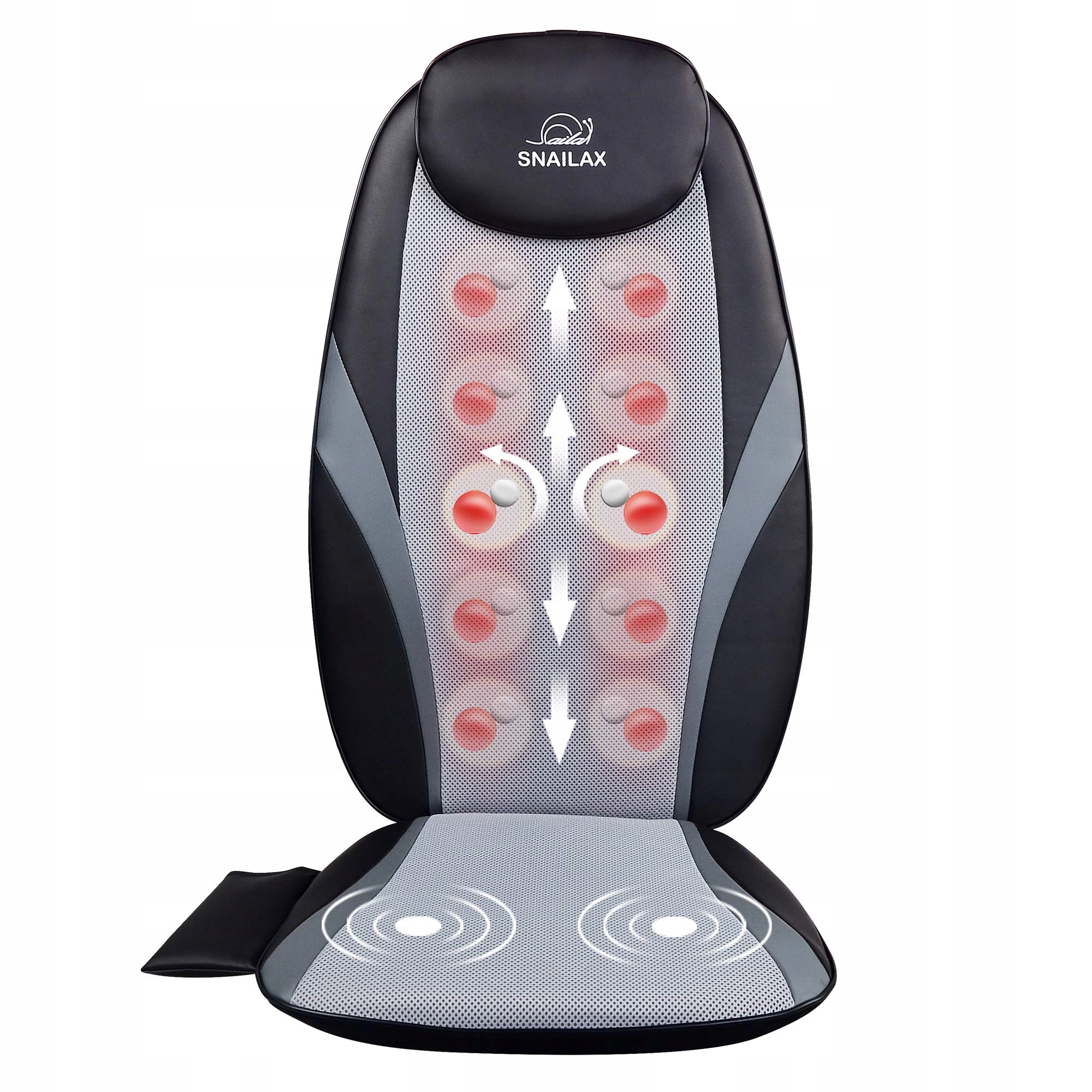 Mata masujaca masażer Shiatsu Snailax SL-256 funkcja grzania wibracje