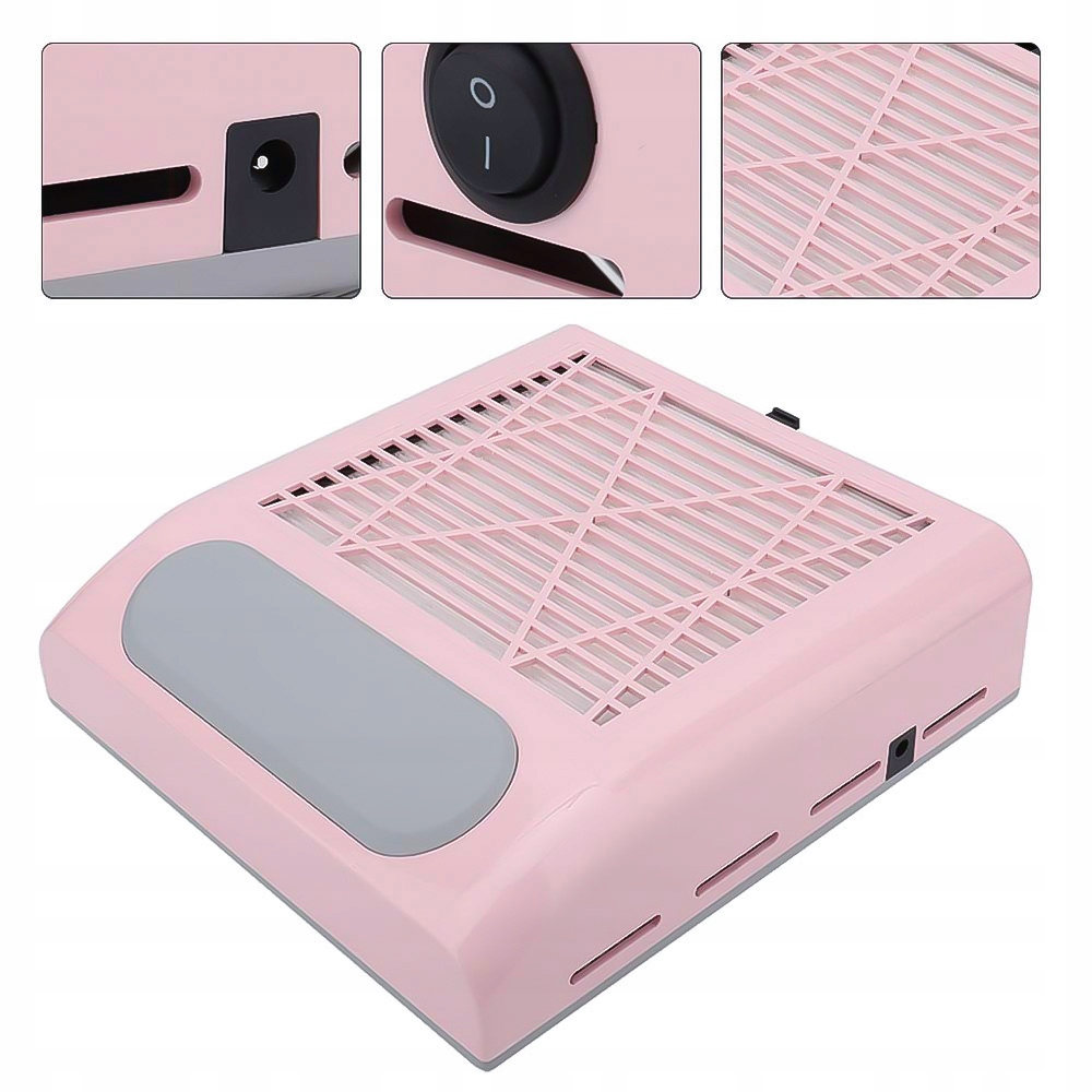 Odsávačka Prachu Pro Frézky Na Nehty Bílý Kazetový Filtr Hepa Výkon 80 W