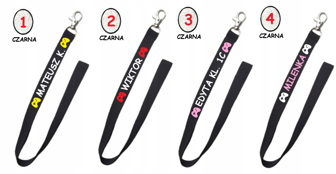 Smycz na klucze z imieniem - wiele wzorów EAN (GTIN) 5901231554
