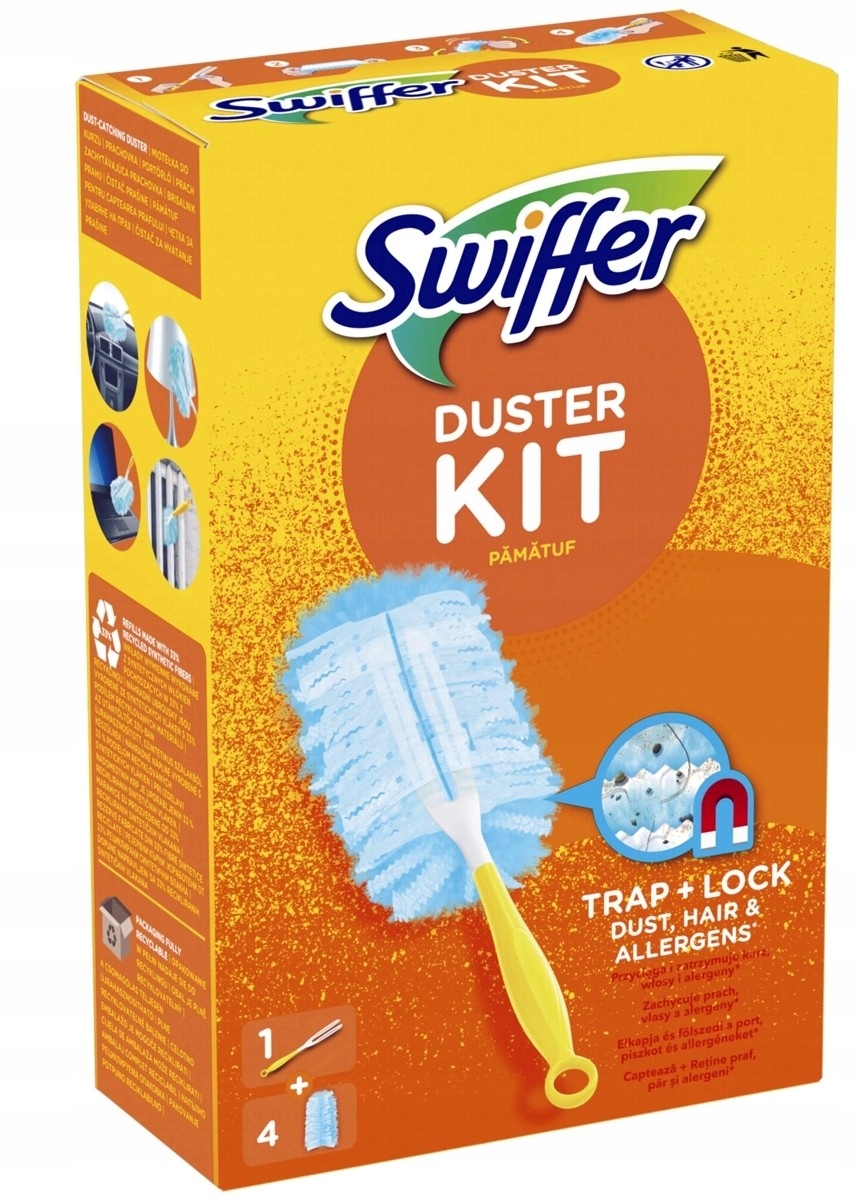 

Swiffer Duster miotełka do kurzu rączka 4 wkłady