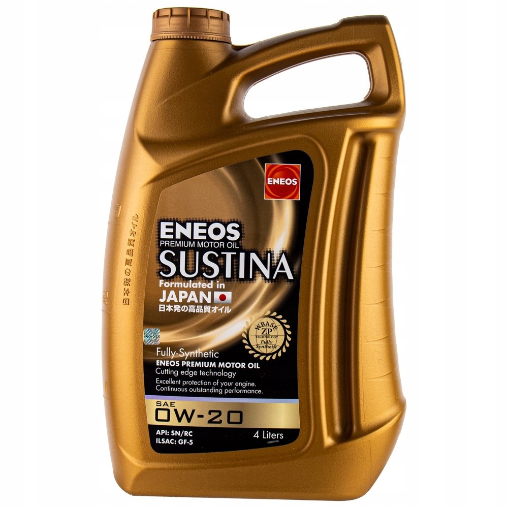 

Eneos Sustina 0w20 4L syntetyczny olej silnikowy