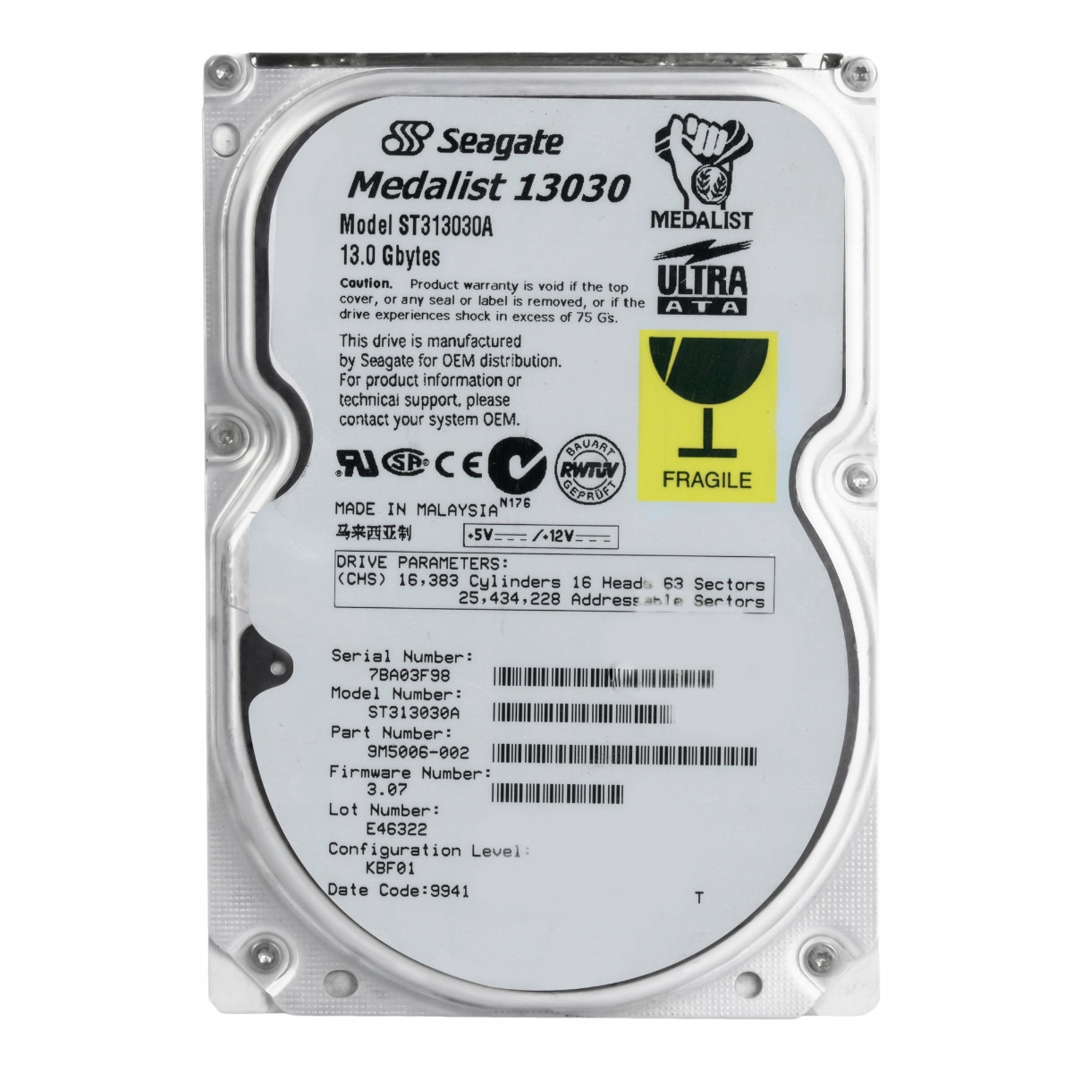 Seagate Medalist 13030 13GB 5.4K Ata 3.5'' ST313030A