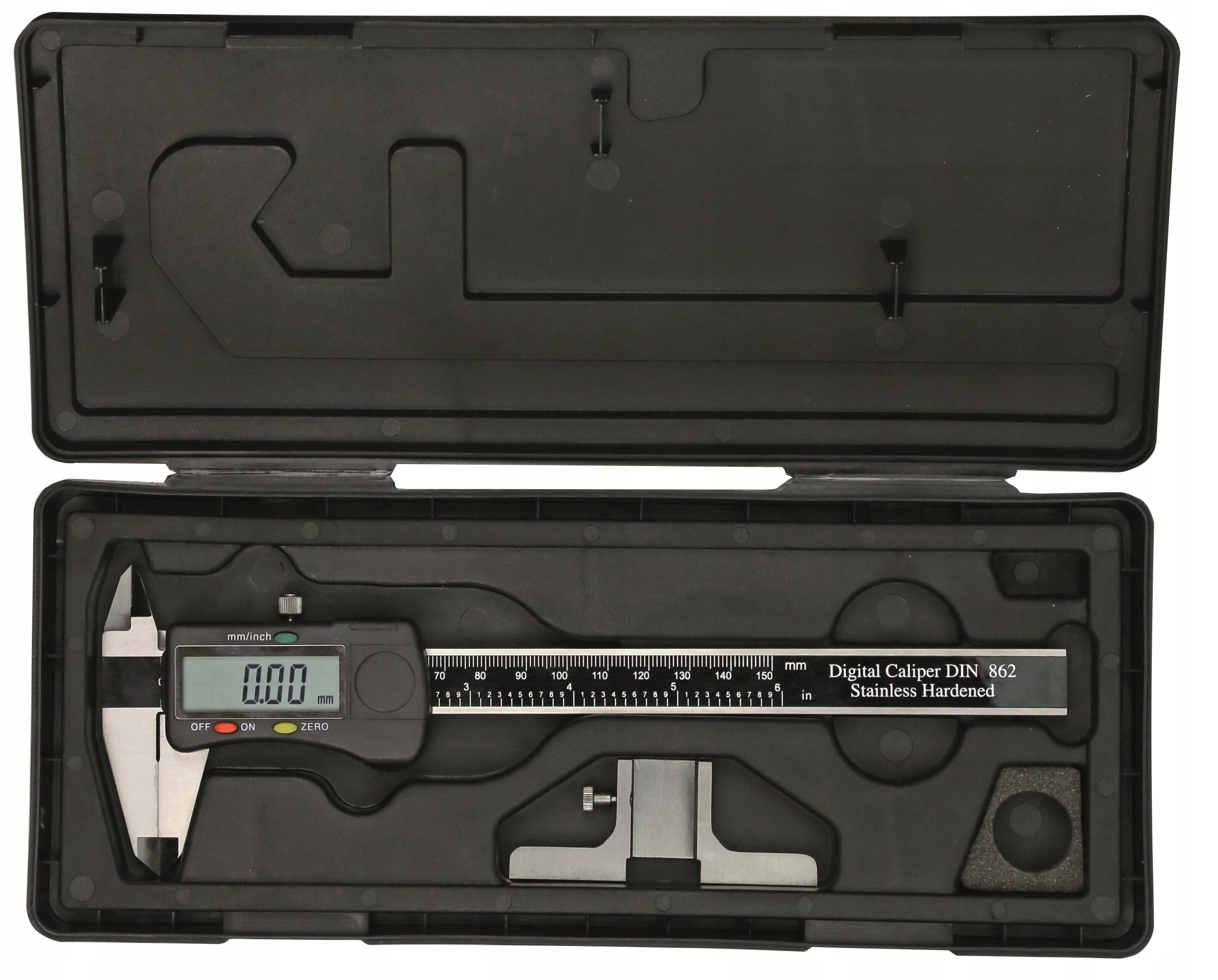 Elektronická Posuvná Měrka 150 mm 0,01 Základna Pro Měření Hloubky