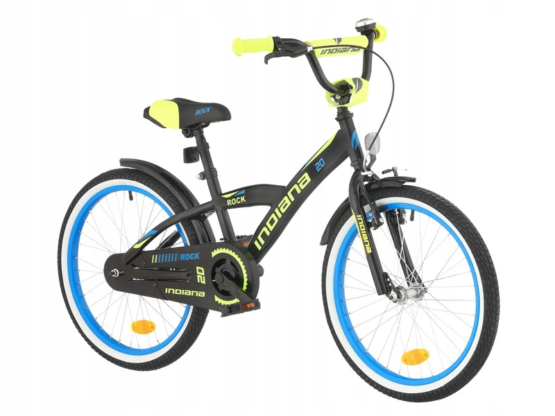 Rower dziecięcy Indiana Rock Boy 20 cali dla chłopca Czarno żółty