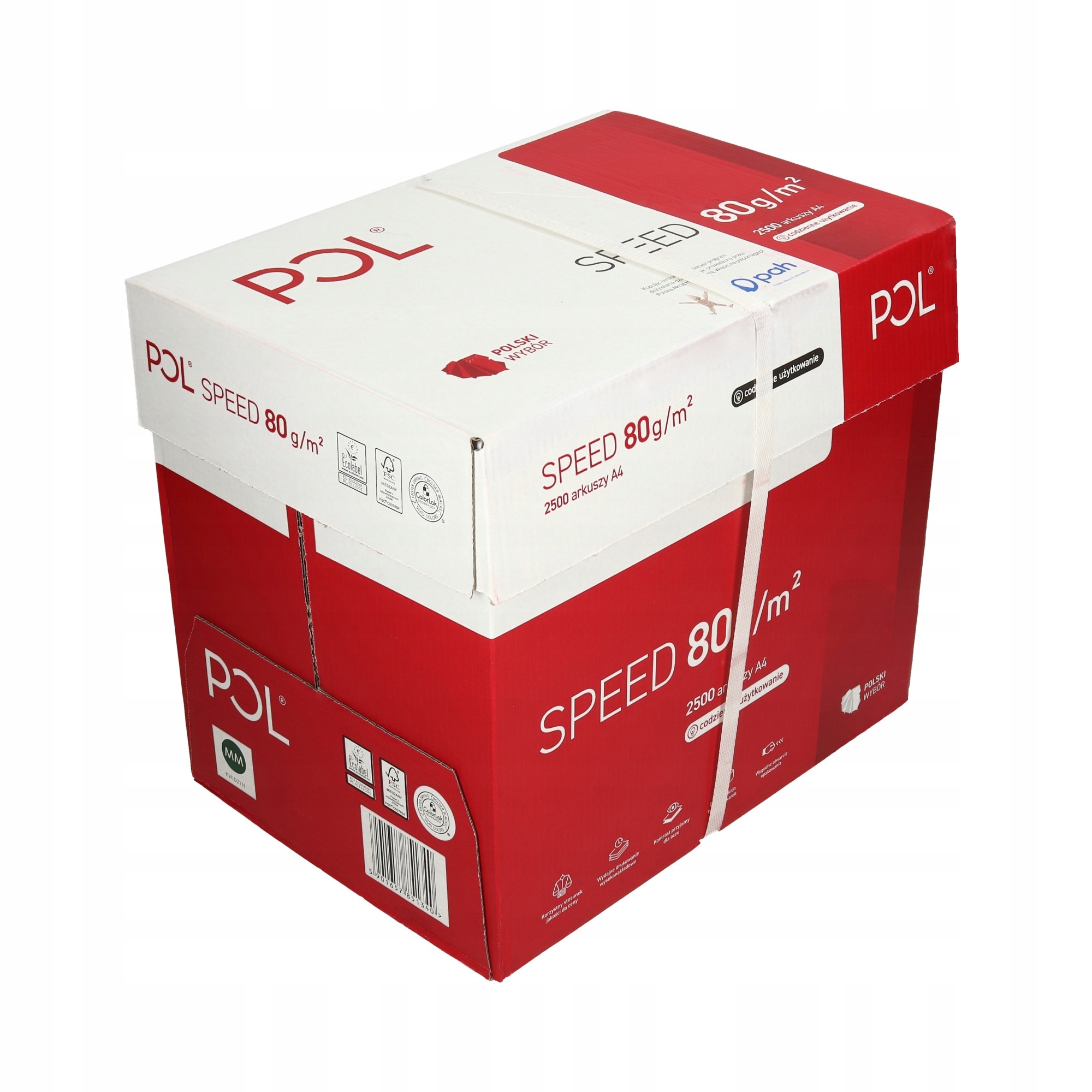 

Papier ksero A4 80g Polspeed karton 5 ryz