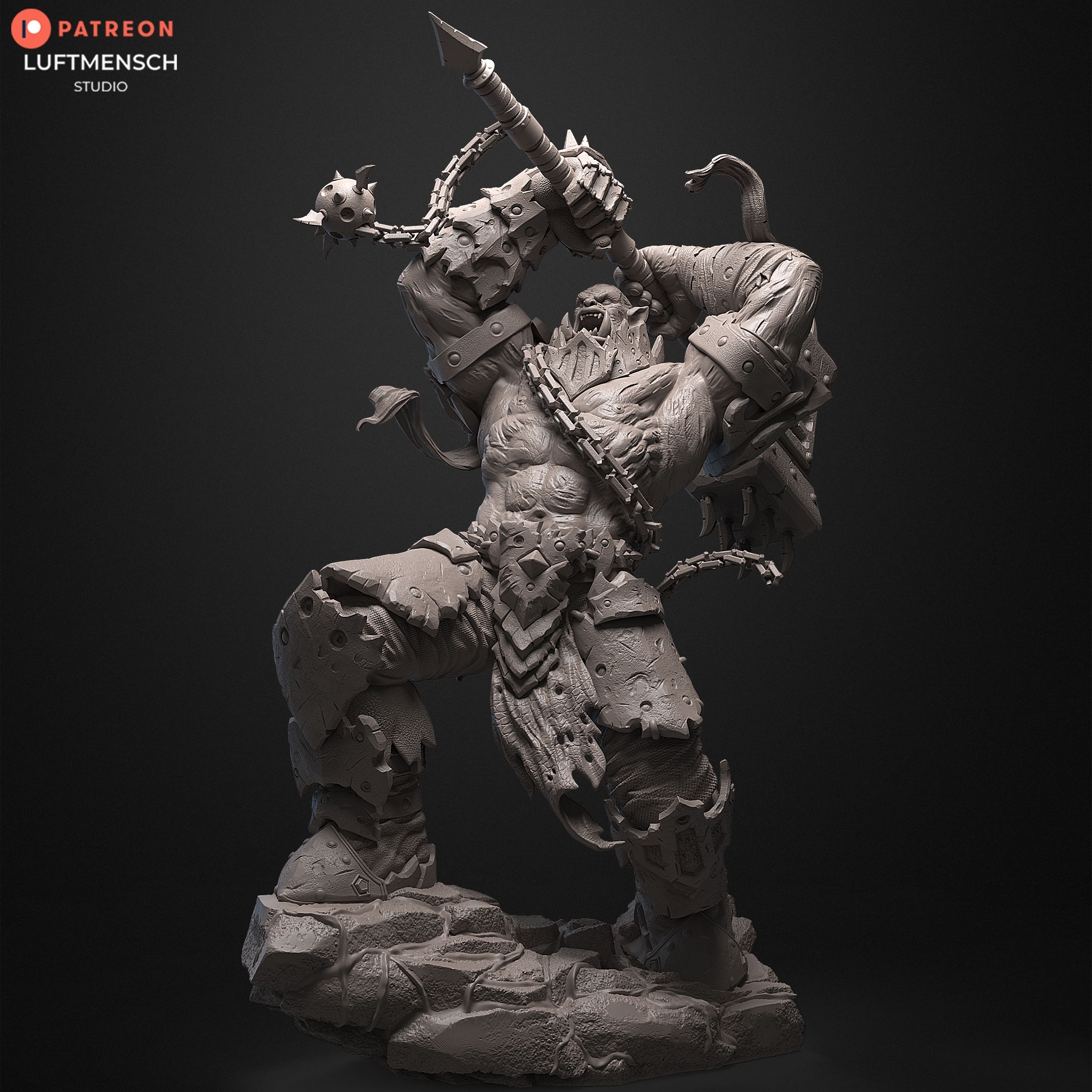 Figurka BlackHand 1:6 World of Warcraft 3D Pryskyřice 3D tisk 12K