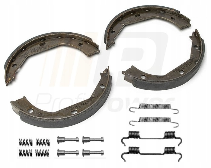 SZCZĘKI HAMULCA RĘCZNEGO SPRĘŻYNKI ZESTAW BMW E87