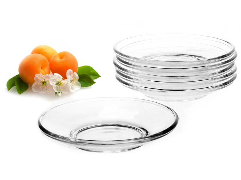 

Glasmark Spodek Szklany Okrągły 10,5 CM 6 Sztuk