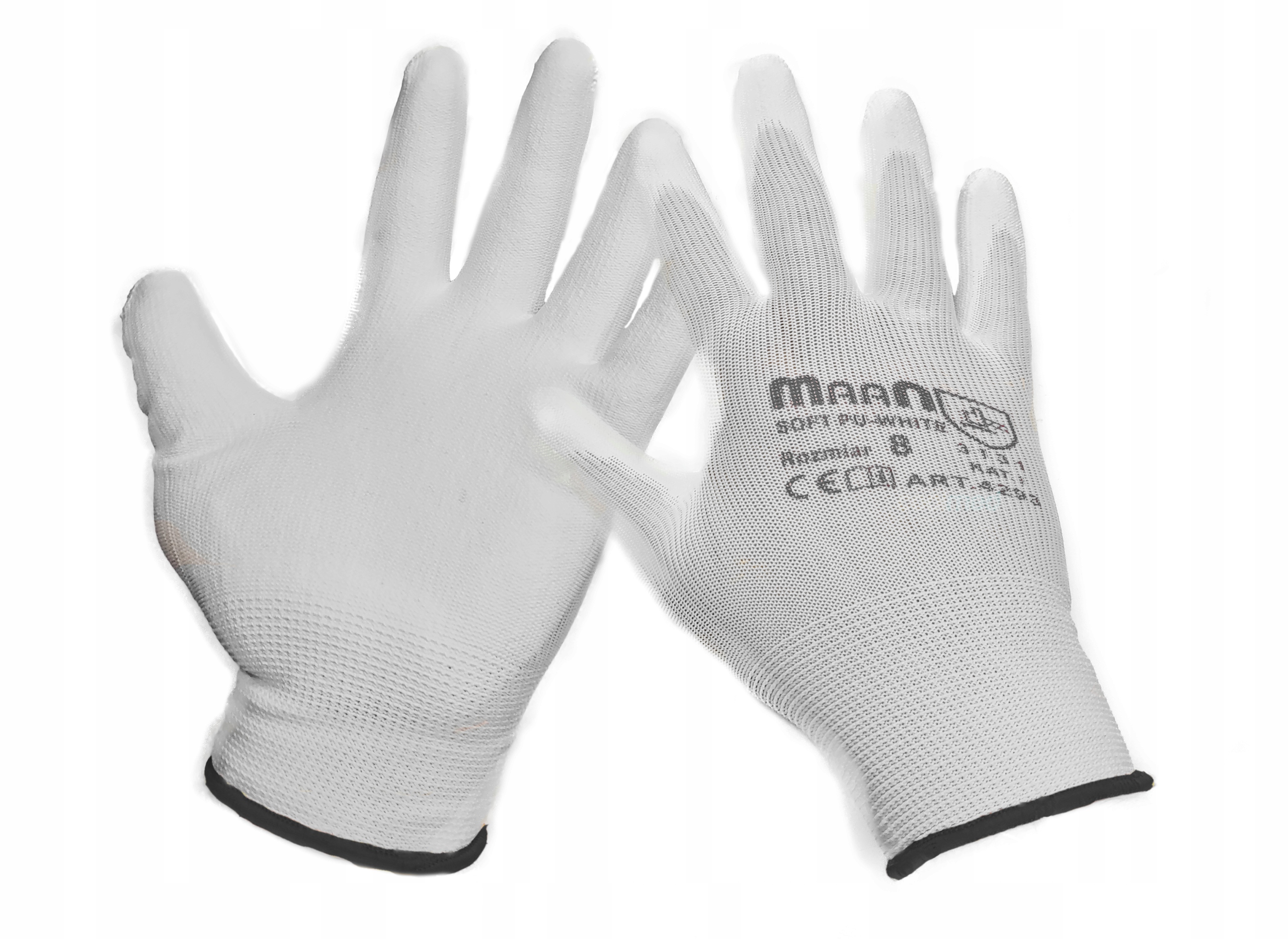 

Rękawice ochronne powlekane Soft Pu white 10