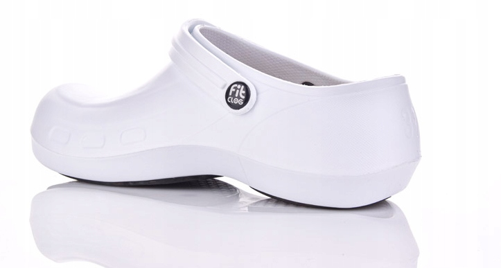 

Klapki Robocze Medyczne Unisex FitClog Białe r.38