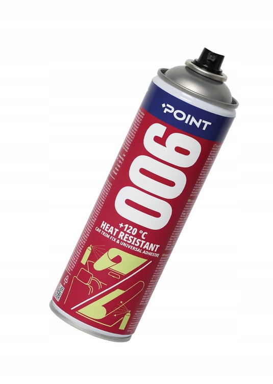 Klej tapicerski wysokotemperaturowy do 120°C kontaktowy w sprayu 500ml