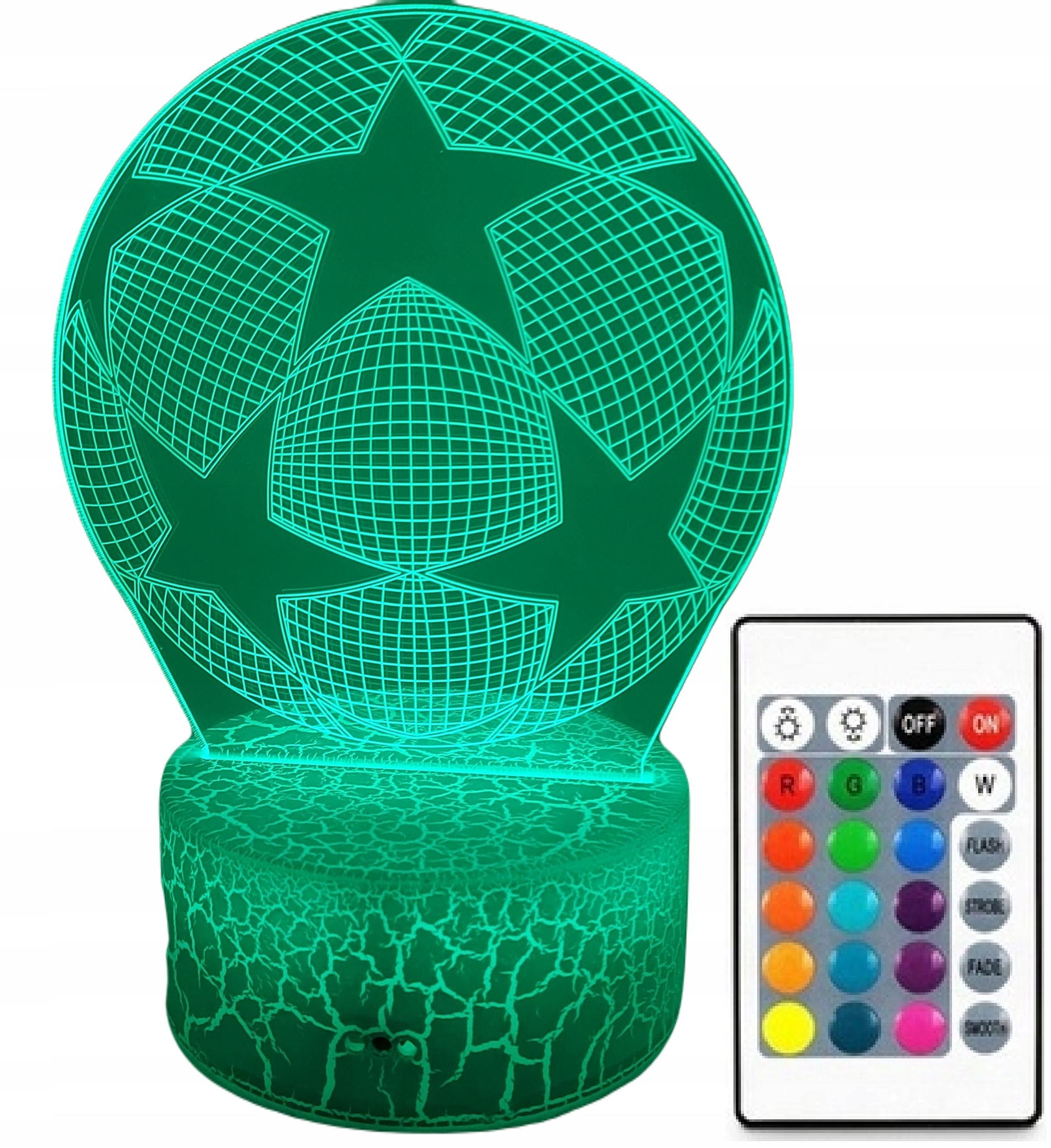 

Lampa 3D Led Football Piłka Nożna Liga Mistrzów