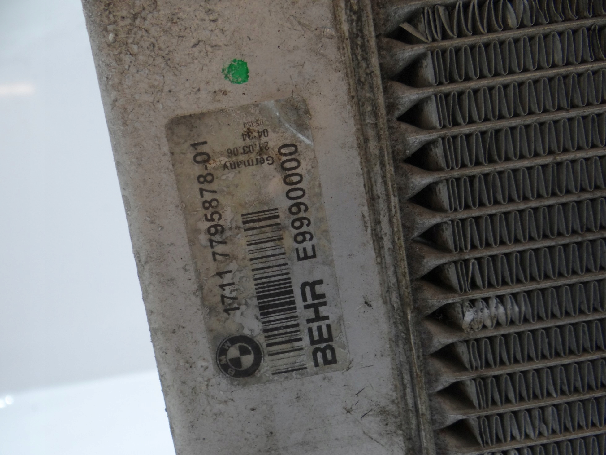 water cooler BMW E60 E61 306D4 7795878