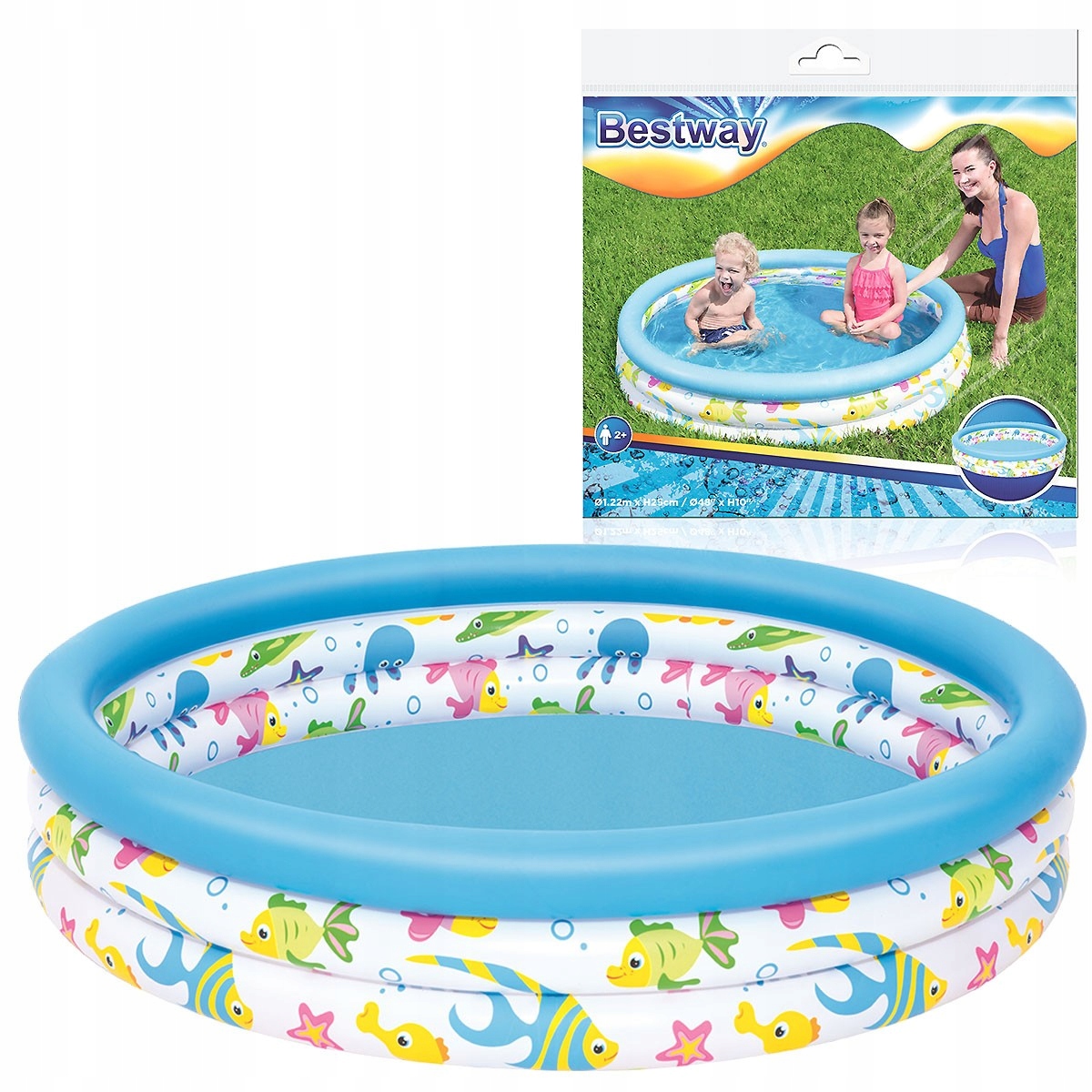 

Bestway 51009 Basen Dmuchany 122x25CM 3 Pierścieni