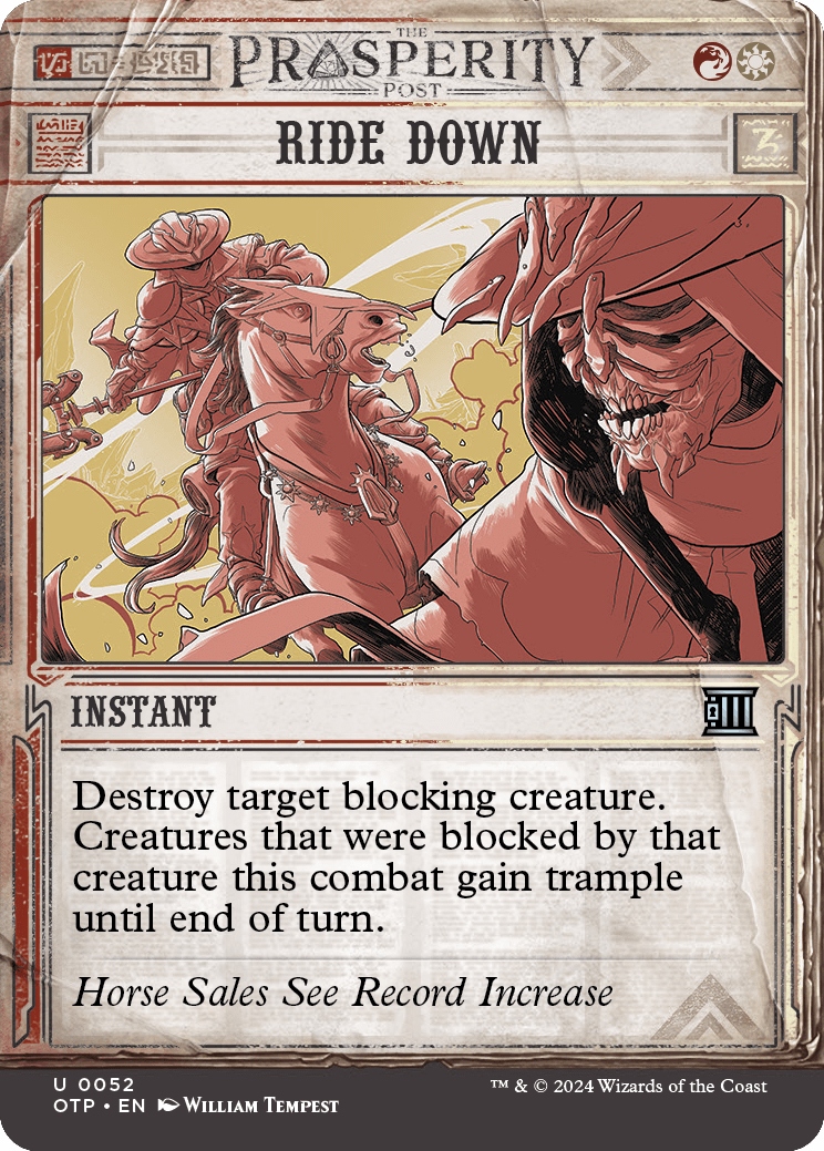 Mtg 4x Ride Down *Showcase* (u)