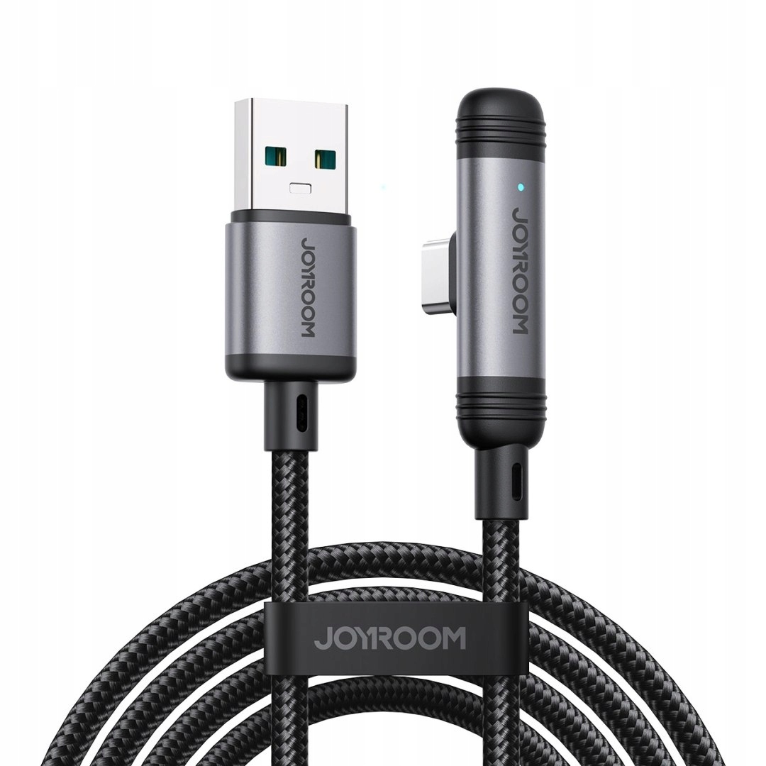 Kabel Joyroom S-A56 EnjoyX Series 90° Usb-a Usb-c 3A 1,2m czarny
