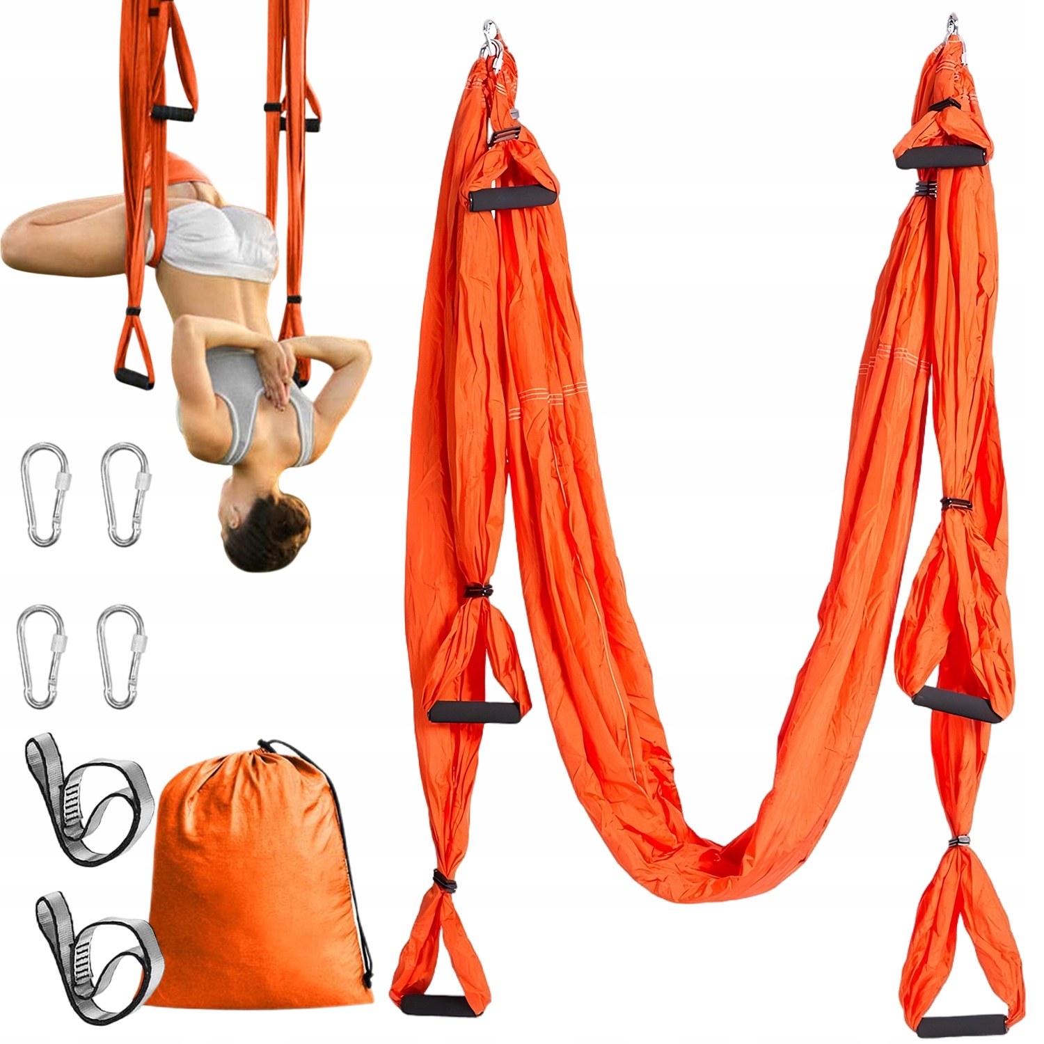 Akrobatická Houpací Síť Na Jógu Antigravitační, Houpací Síť Do 300 Kg