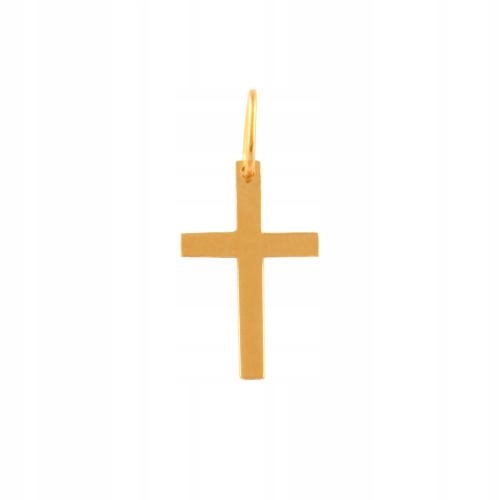 Zlatý pr 585 křížek elegantní dárek k křtu 14kt