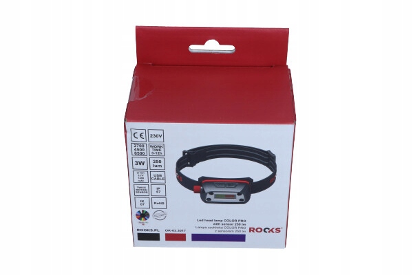 Lampa czołówka Color Pro z sensorem 250 Lm