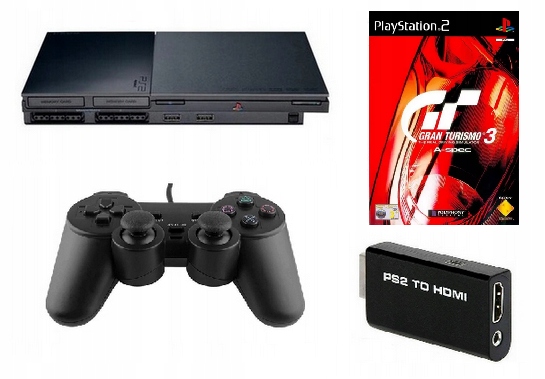 Konsola PlayStation 2 PS2 slim + HDMI + Gran Turismo 3