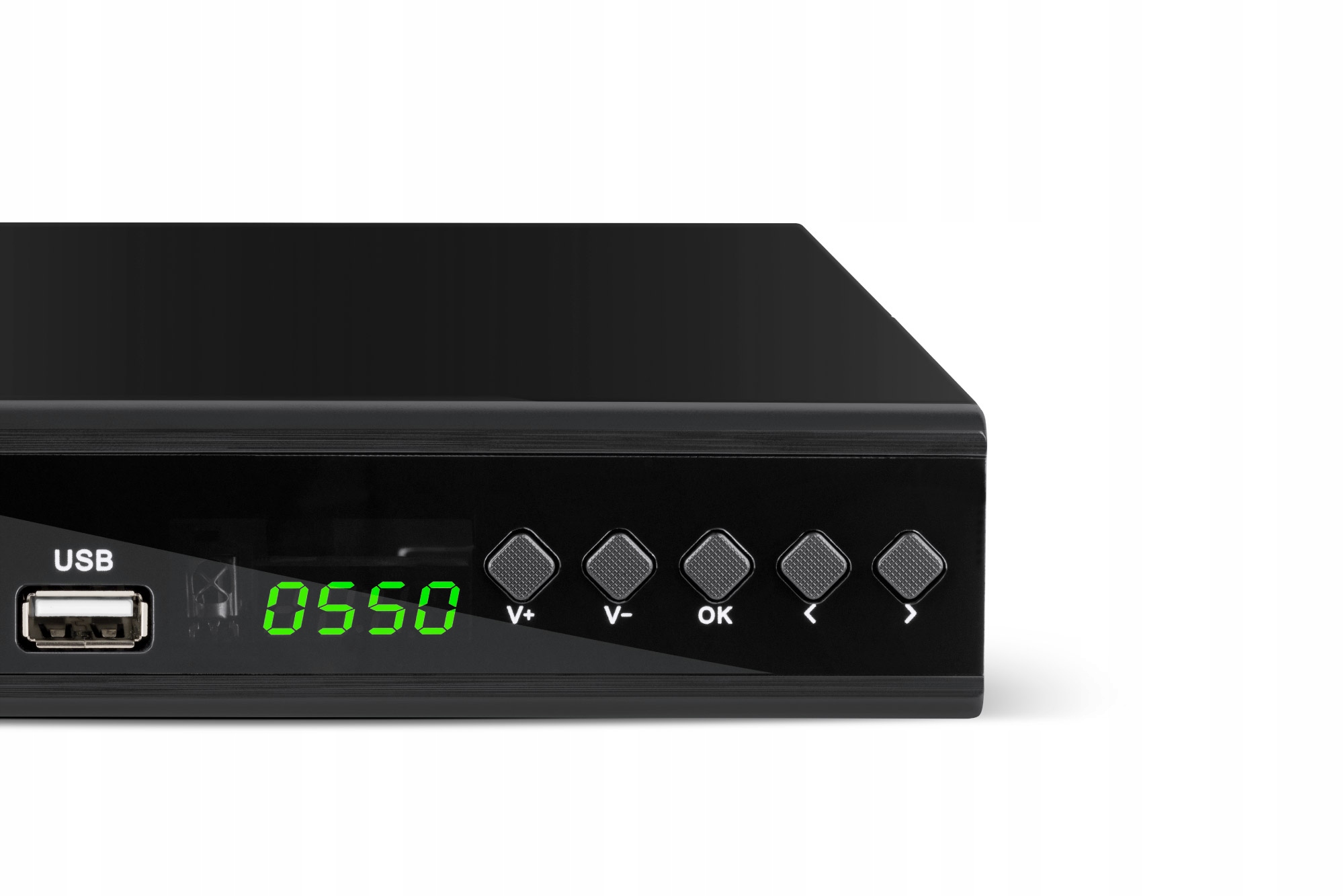 Tuner DVB-T2 DVB-C Hevc H.265 10bit dekoder tv naziemnej Cabletech Wysokość produktu 18.8 cm