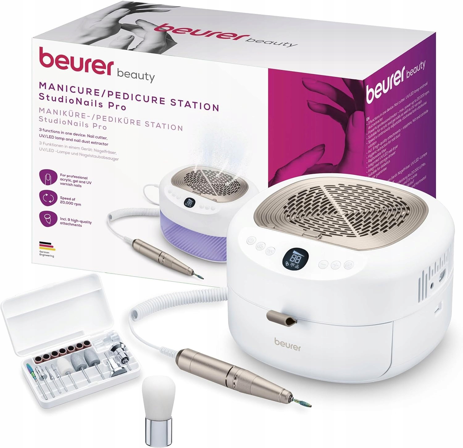 Beurer Mp 200 StudioNails Pro Bruska na nehty Premium