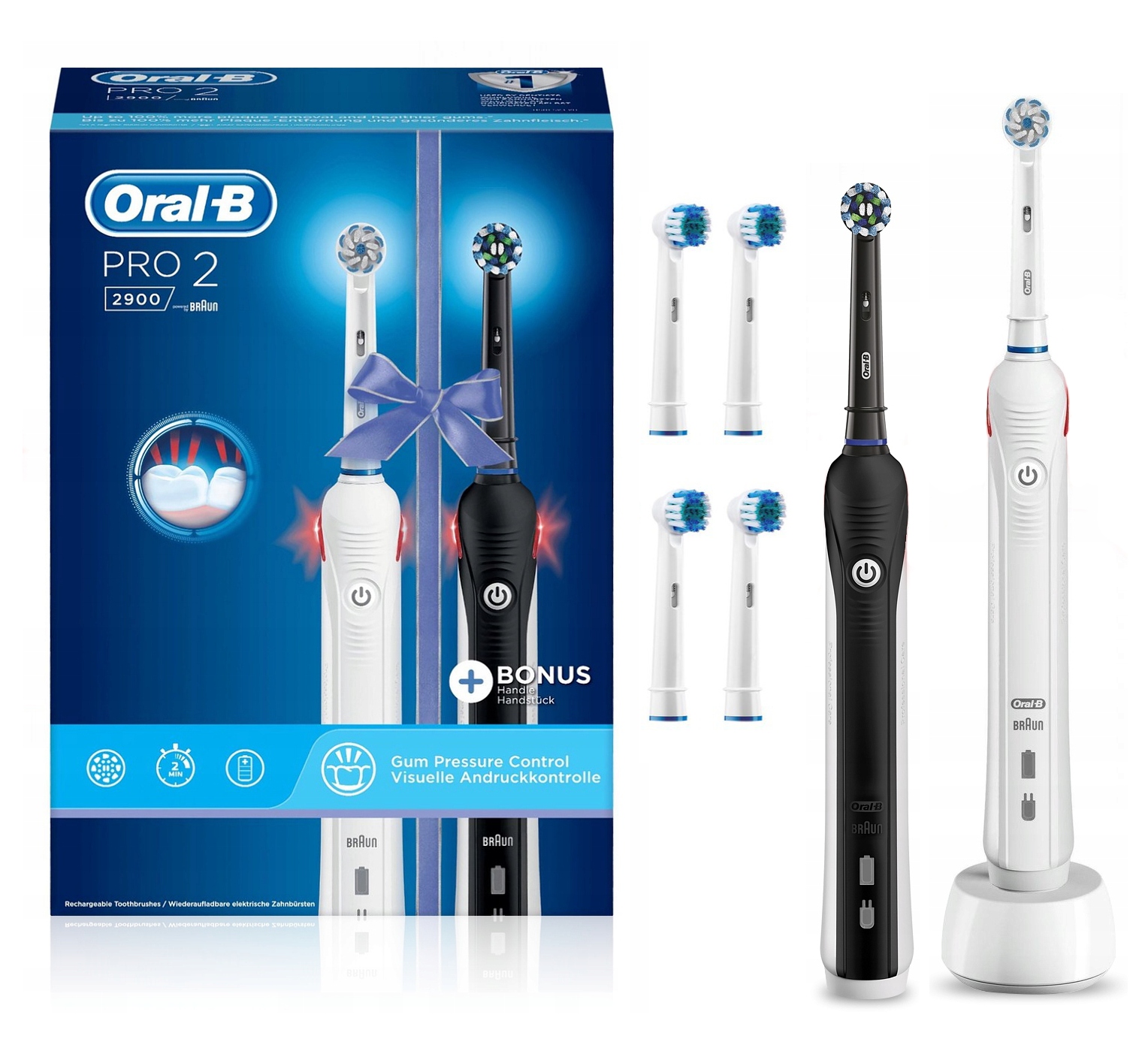 

Szczoteczka Elektryczna Oral-b Pro 2 2900 +dodatki