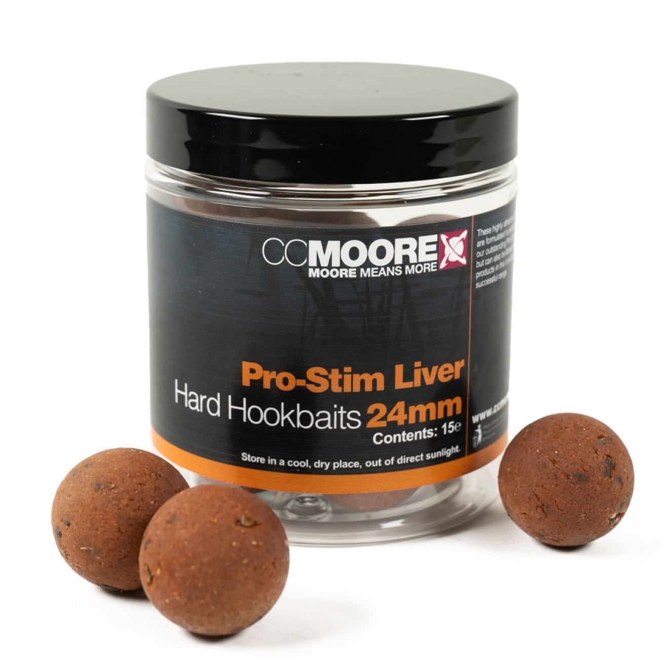 CC Moore Kulki Haczykowe Hard Hookbaits Pro-Stim Liver 24mm