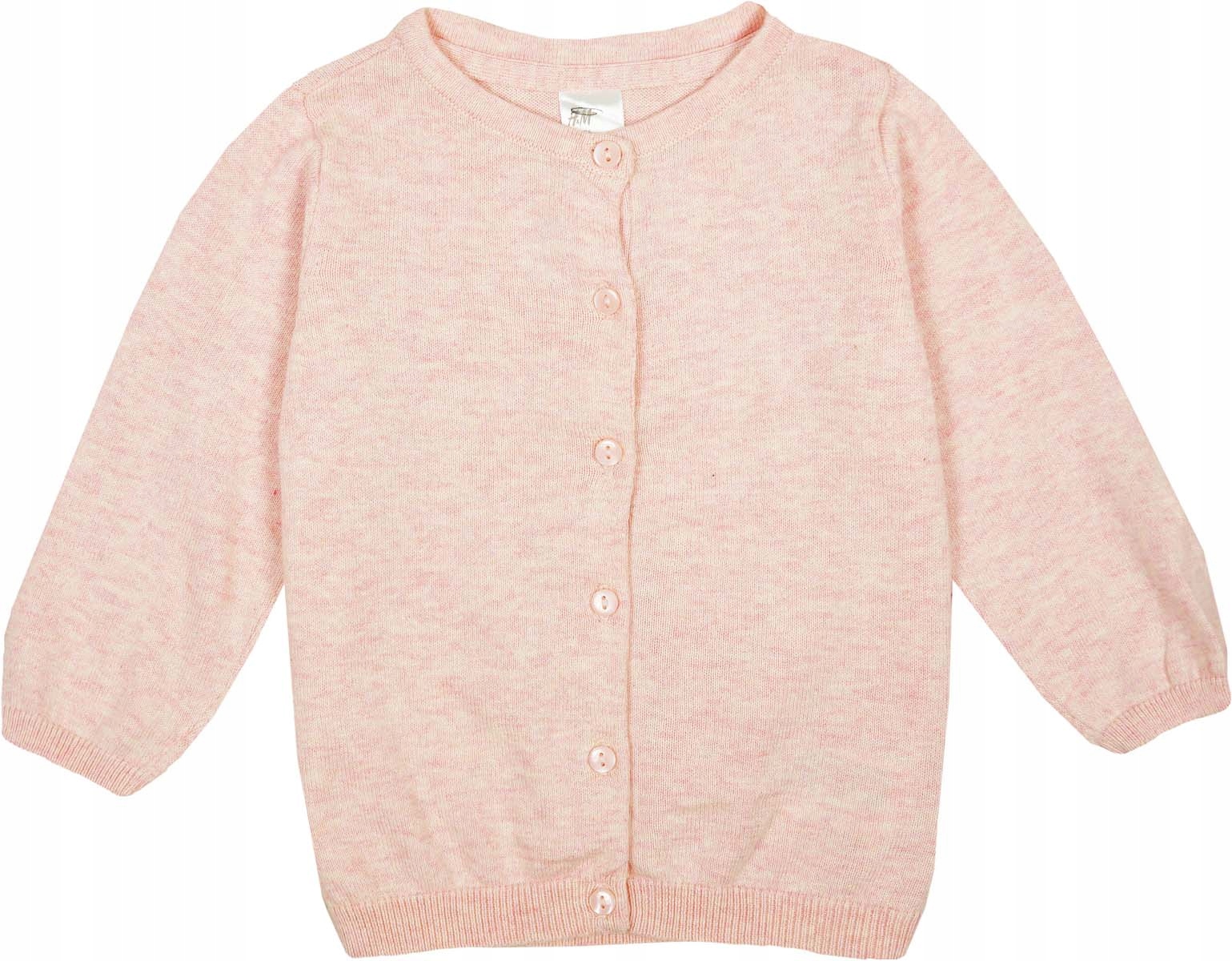 

H&m Pal. Róż Sweterek Rozpinany Kardigan 80 cm