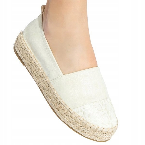 

Beżowe Damskie Espadryle Na Platformie Tinika 39
