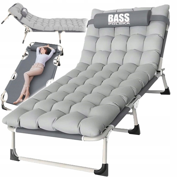 Łóżko Turystyczne Łóżko Składane Łóżko Polowe Regulowane Premium