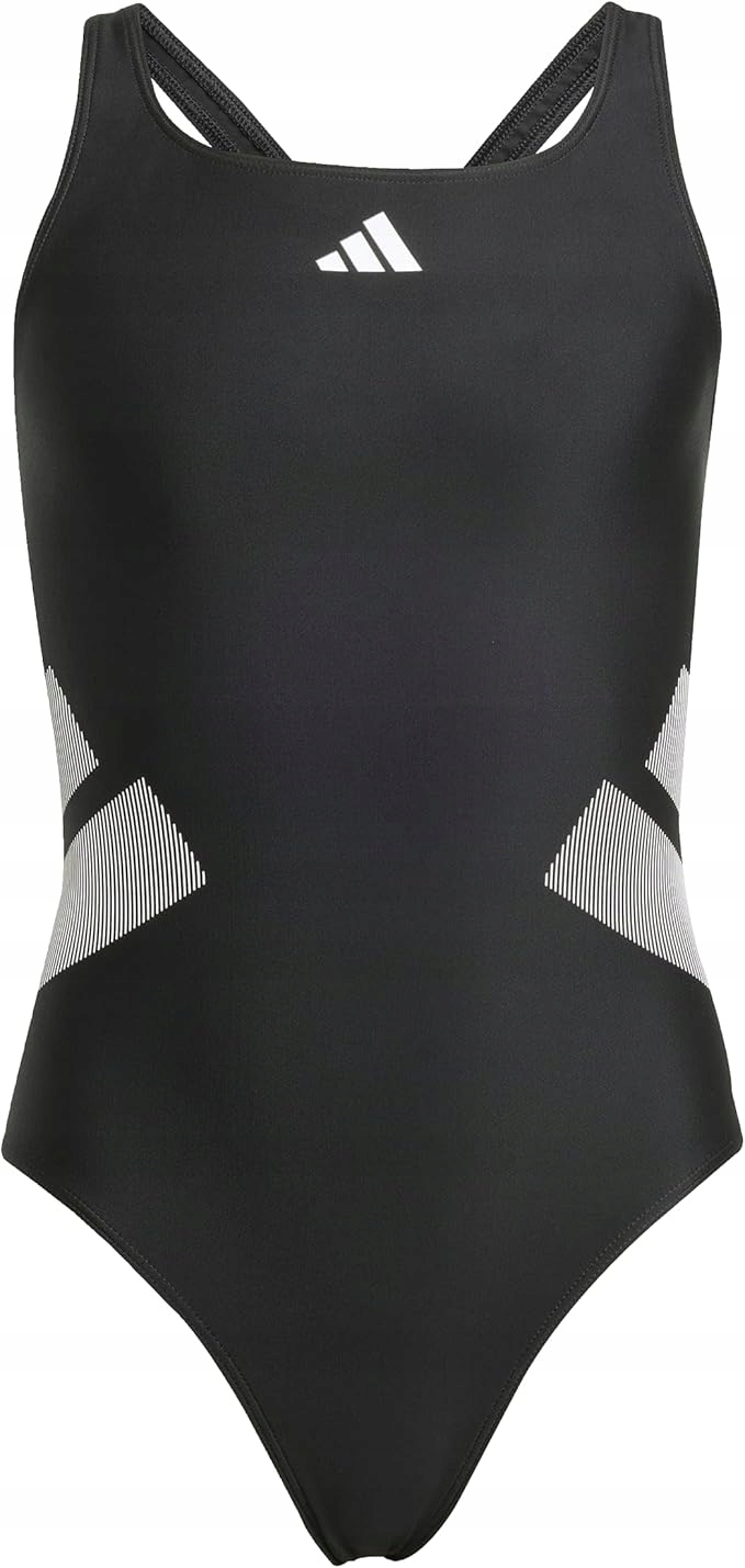 Dívčí Plavky Adidas S Logem C-back – Černé – 11-12 Let