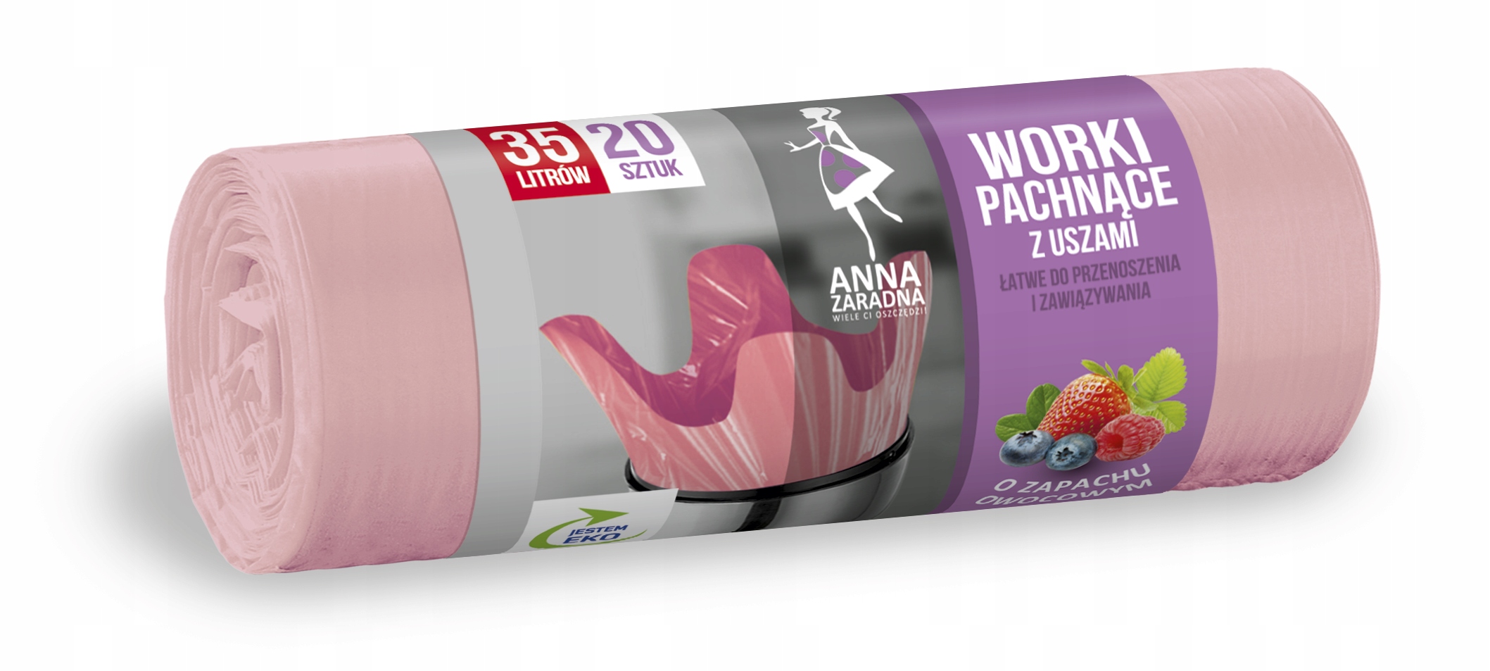 13X Anna Zaradna Vonné pytle na odpadky s ušima 35L 20 Ks Ovocné
