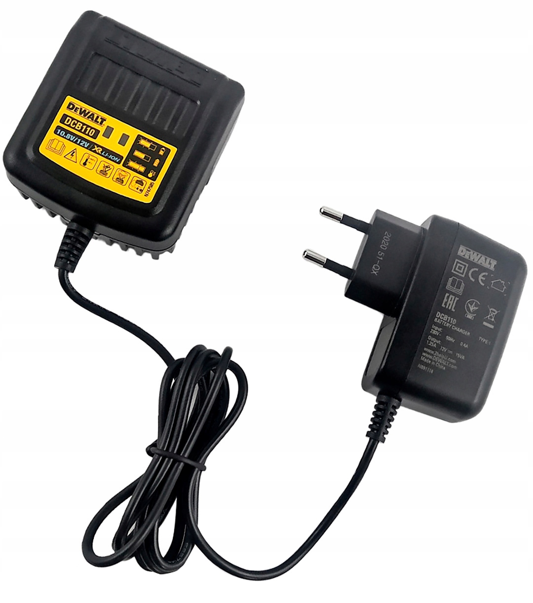 

Ładowarka baterie slajdowe 10,8V 12V DeWALT DCB110