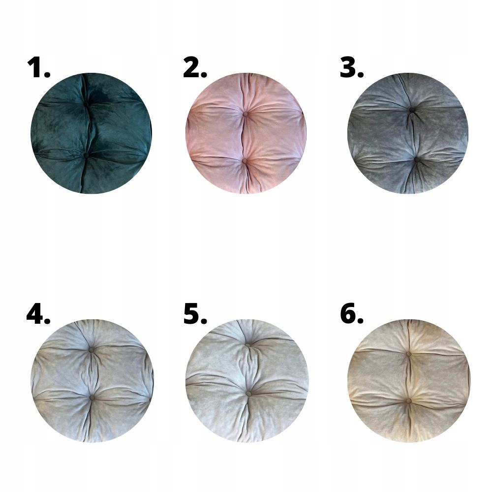 Poduszka na bujak welurowa Montessori Jasny Beż dziecięca L Wiek dziecka 6 m +