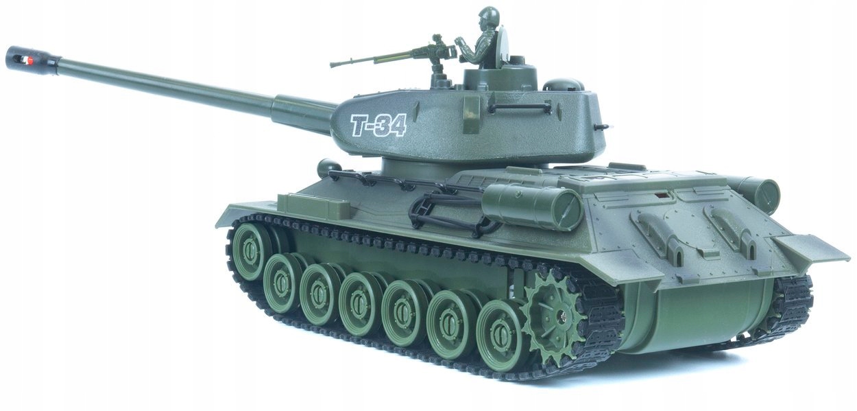 Czołg Zdalnie Sterowany na Pilota T34 RC Dźwięki Wystrzału Bitwa Czołgów EAN (GTIN) 5904282000206