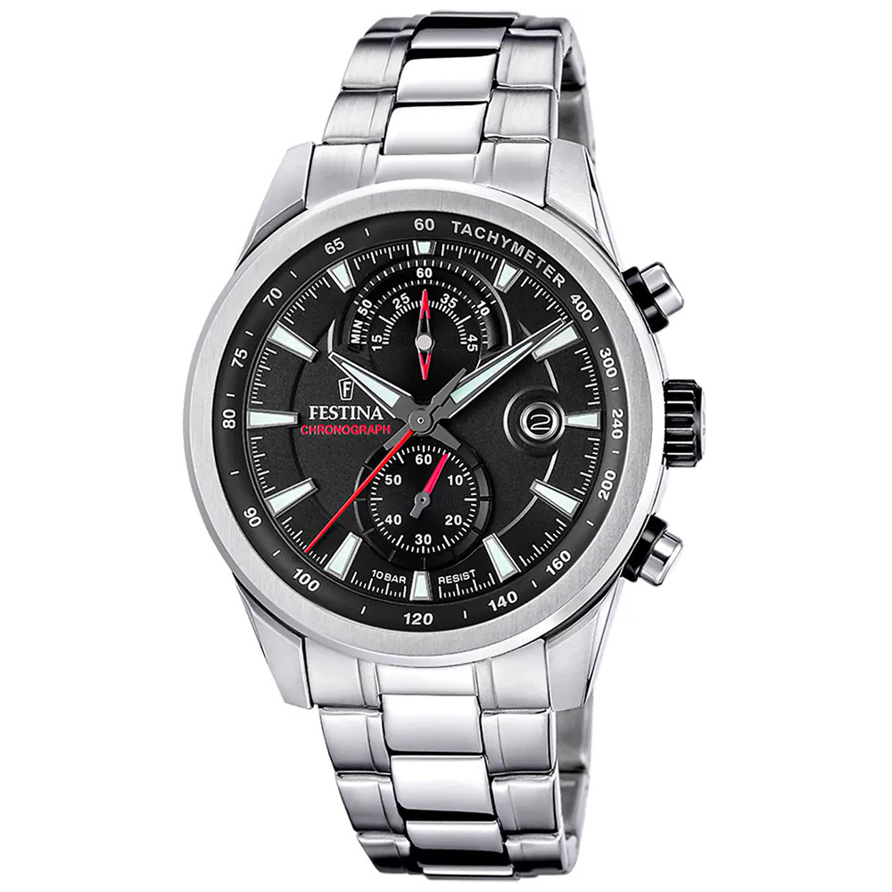 Pánské Hodinky Festina F20694-6 stříbrný náramek