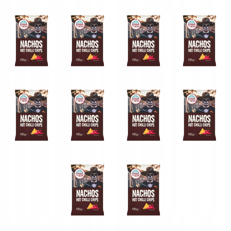 Case De Mexico Tortilla chips chilli 125 g X10