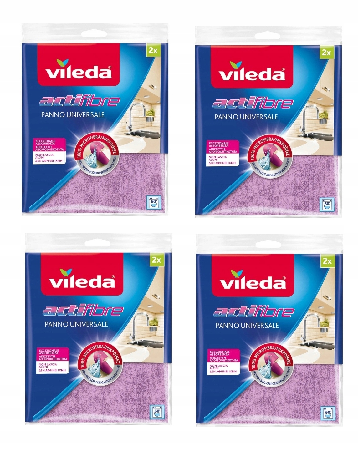 

Vileda Ścierka Uniwersalna Actifibre 4 x 2 szt.