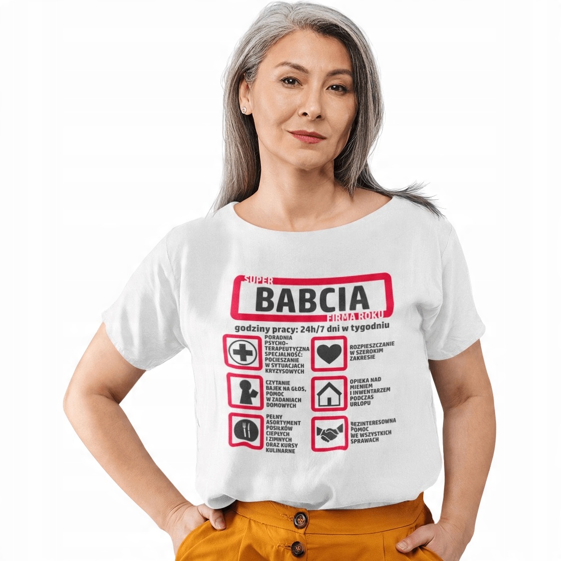 

T-shirt Koszulka Damska Prezent Na Dzień Dla Babci